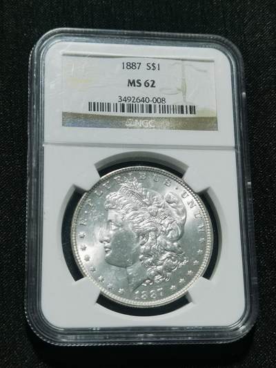 天下钱庄专场欢迎参拍 - NGC MS62 1887美国摩根一美元银币