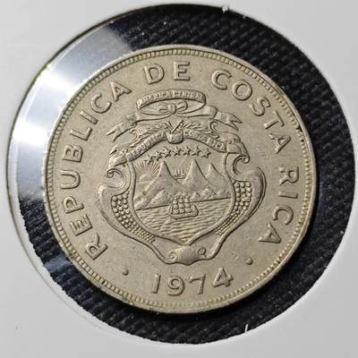KK钱币收藏小铺 第382期  2月预留时间 周末发货 - 1974哥斯达黎加25分