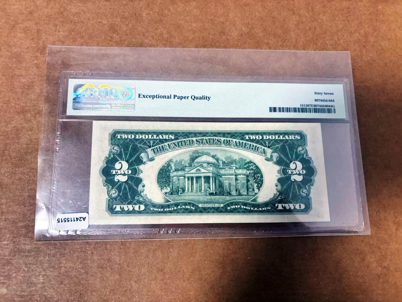 【Blue Auction】世界纸币精拍第764期——18级TOP拍卖/信誉/品质/专业/高效💫 【AA】美国 1953C 2美金 PMG67EPQ 