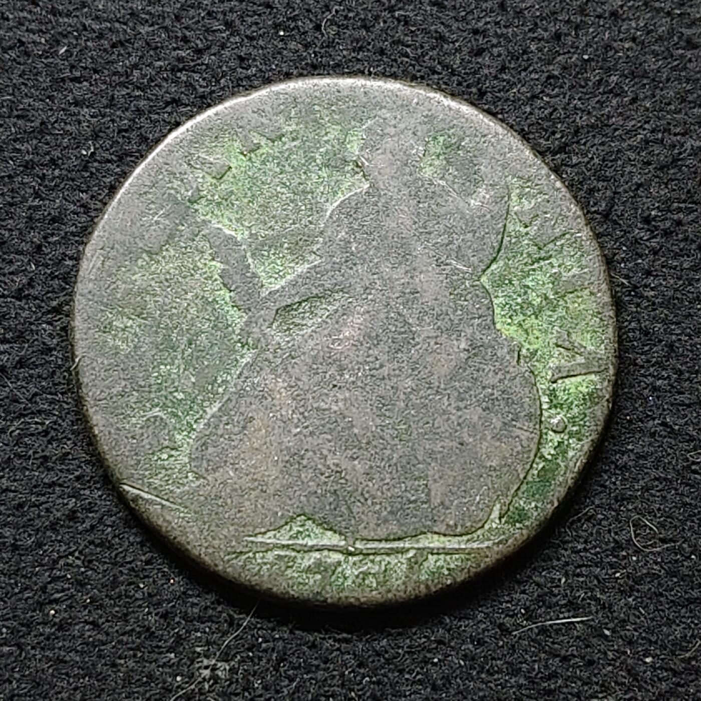 【全场包邮】纯粹捡漏拍486场（免费代拍第23场） 英国17XX年乔治二世半便士铜币