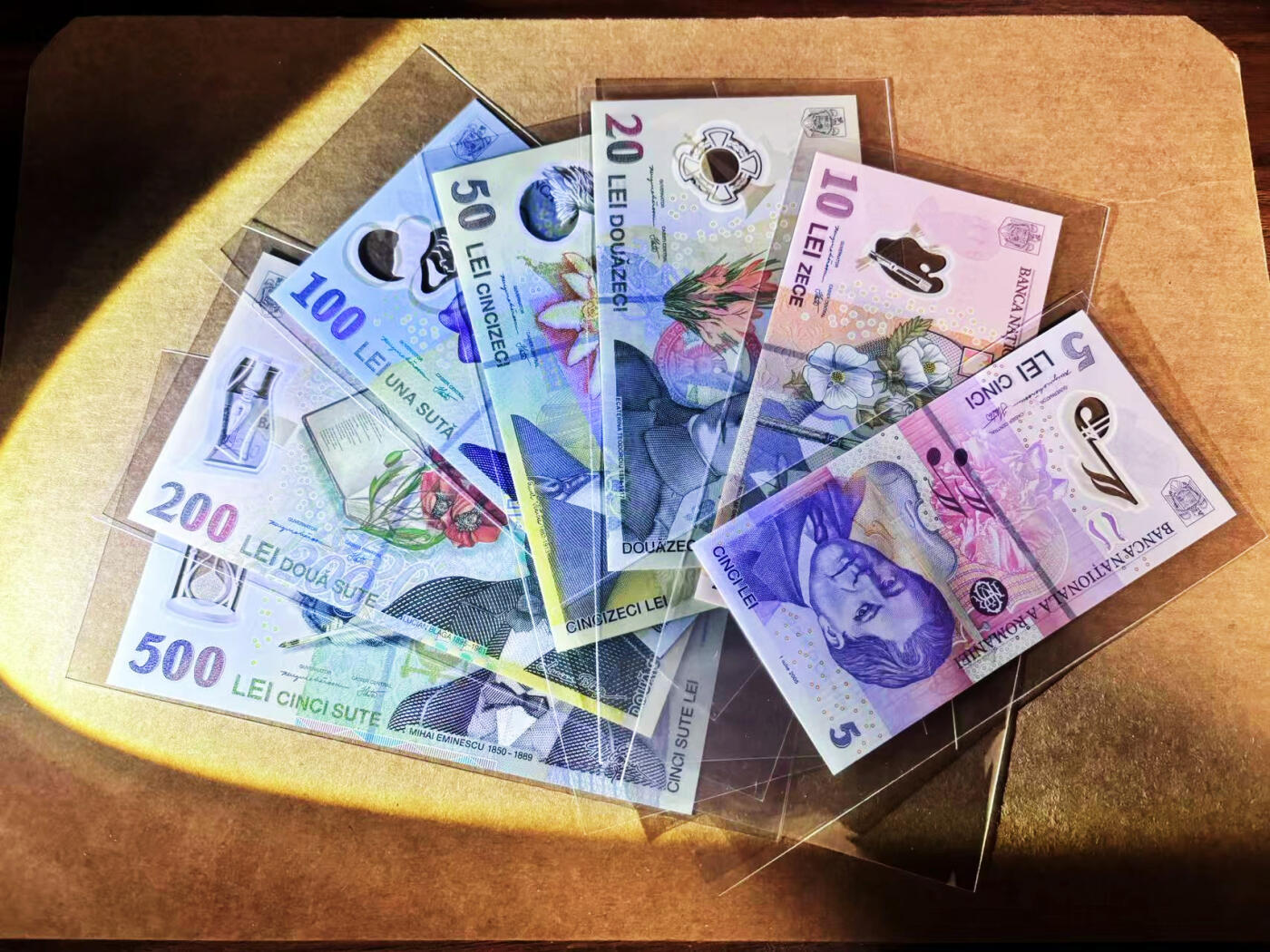 【Blue Auction】世界纸币精拍第764期——18级TOP拍卖/信誉/品质/专业/高效💫 【一组7张】罗马尼亚 5-500雷 全新UNC