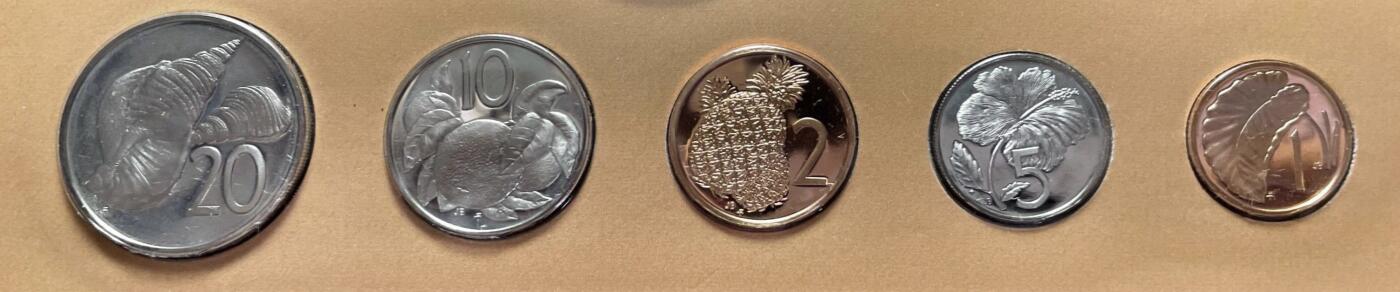 回流1222 盒装全新 库克群岛1978年精制套币（含一枚5元大银币）发行量极少