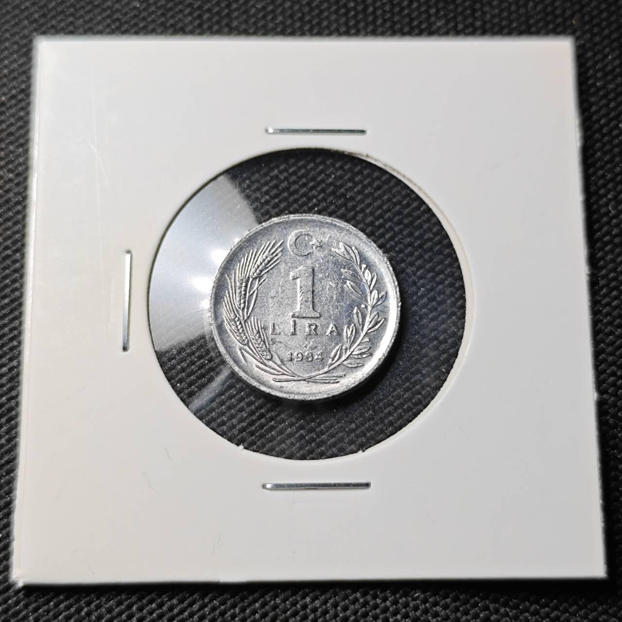 KK钱币收藏小铺 第382期  2月预留时间 周末发货  1984土耳其1里拉