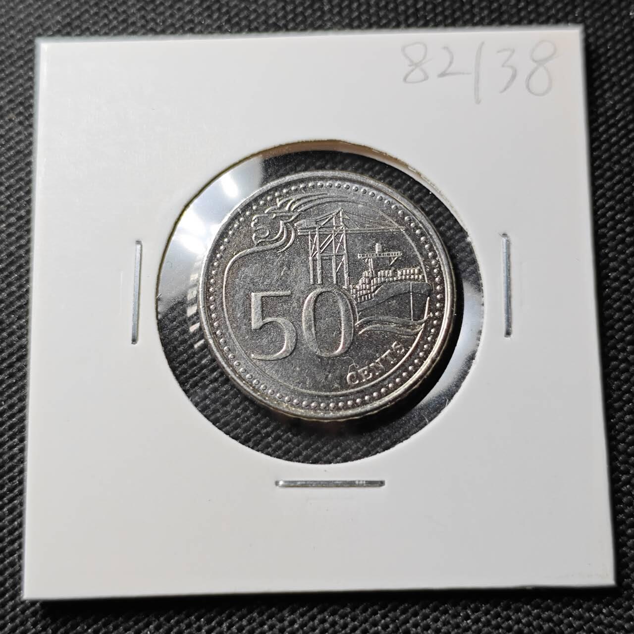 KK钱币收藏小铺 第382期  2月预留时间 周末发货  2018新加坡50分