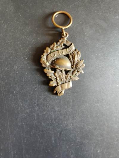 老王徽章第170期 - 法国一战UNC老兵协会奖章    无绶带