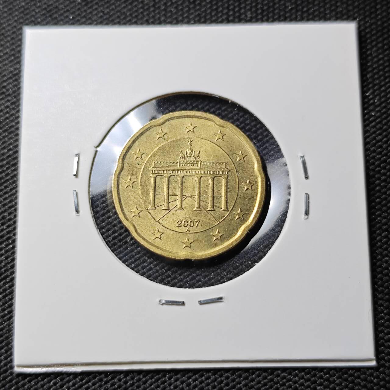 KK钱币收藏小铺 第382期  2月预留时间 周末发货 2007欧盟20分 