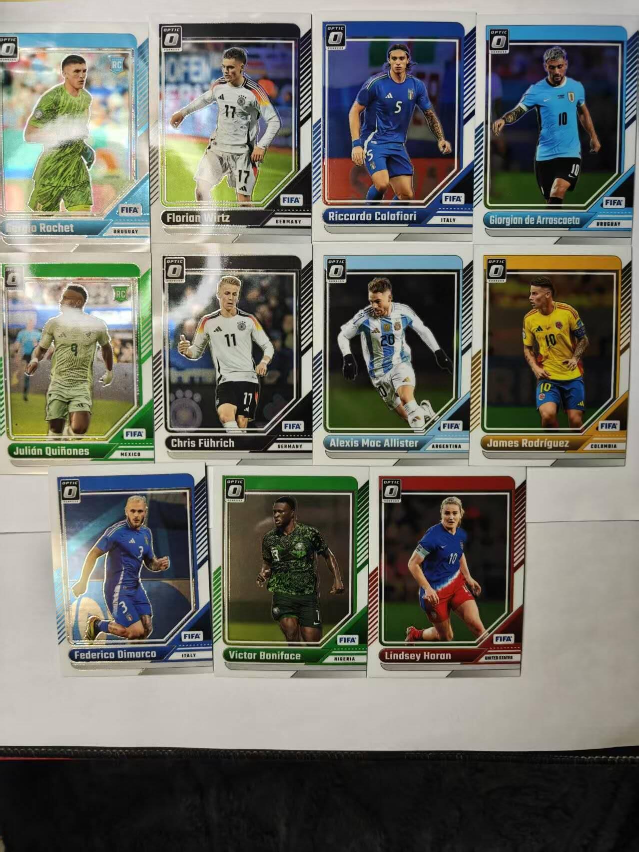 龙虎卡牌-六八场（无佣金，周六结拍，欢迎送拍） 11张不重复 PaniniDonrussOptic2024-25赛季FIFA系列球星卡