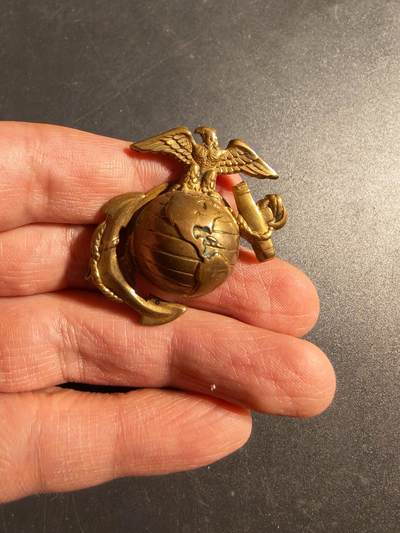 老王徽章第170期 - 美国海军陆战队大檐帽帽徽