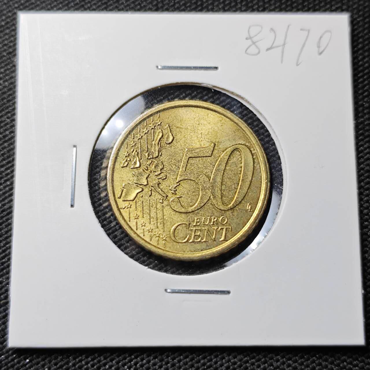 KK钱币收藏小铺 第382期  2月预留时间 周末发货 2002欧盟50欧分 