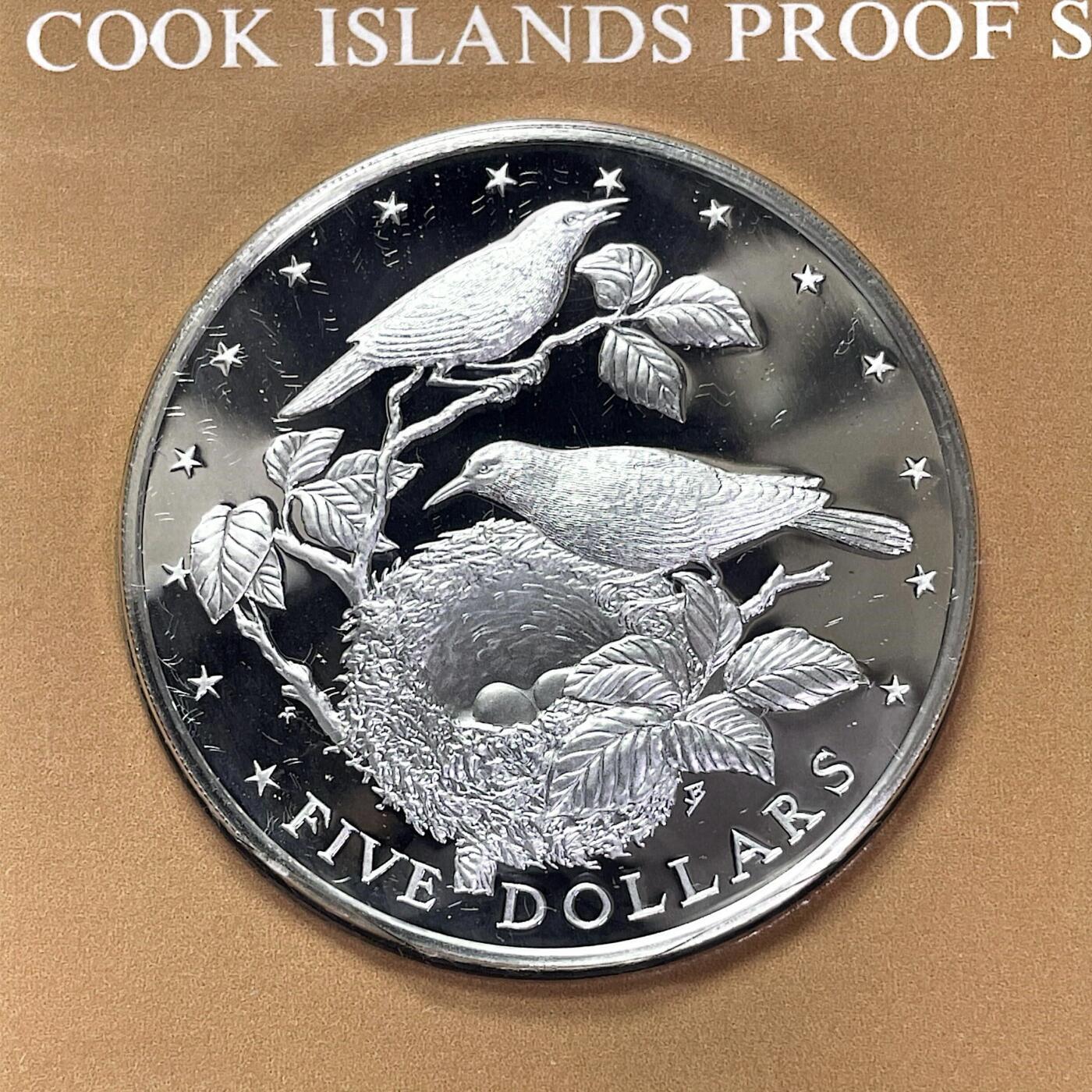 回流1222 盒装全新 库克群岛1978年精制套币（含一枚5元大银币）发行量极少