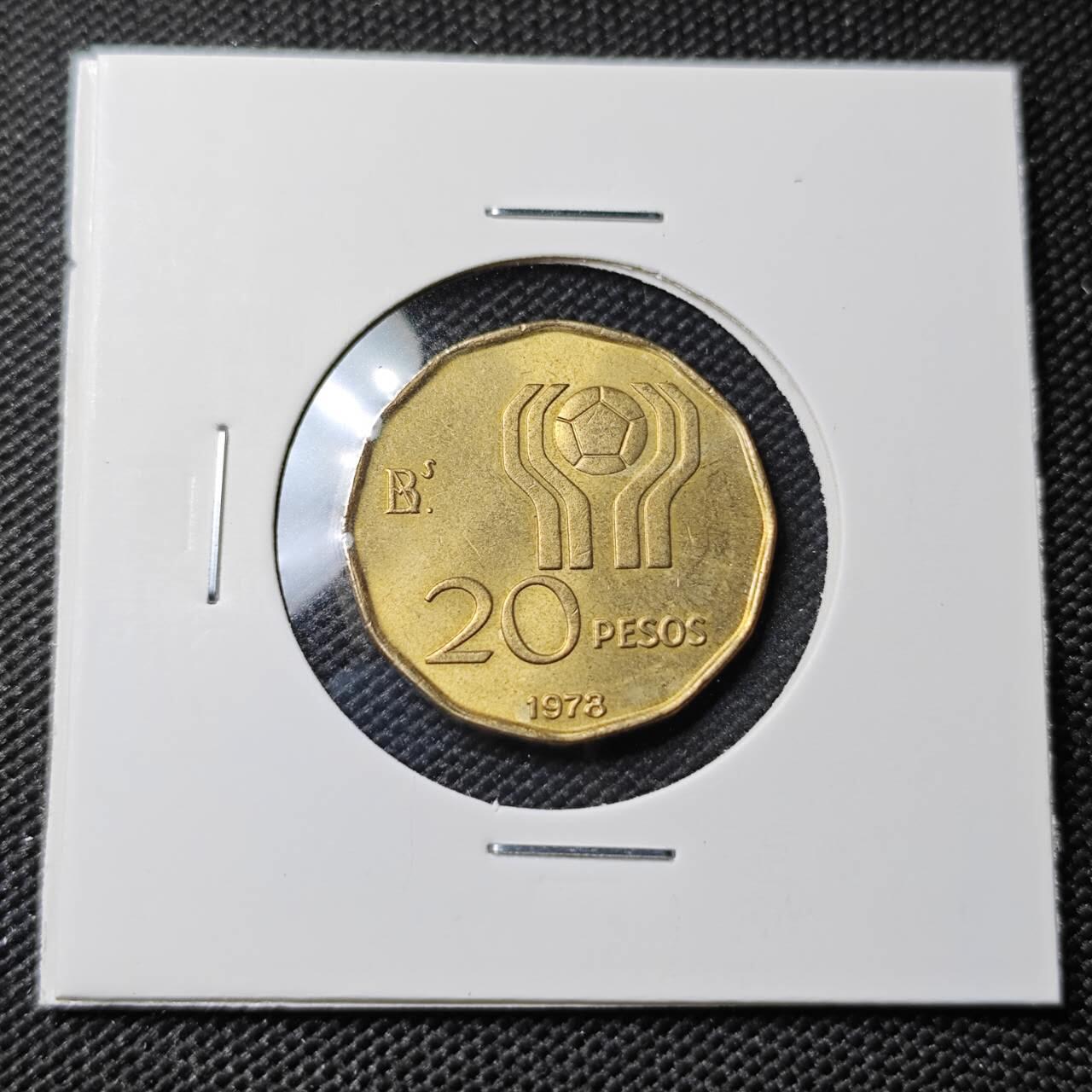 KK钱币收藏小铺 第382期  2月预留时间 周末发货  阿根廷20比索纪念币