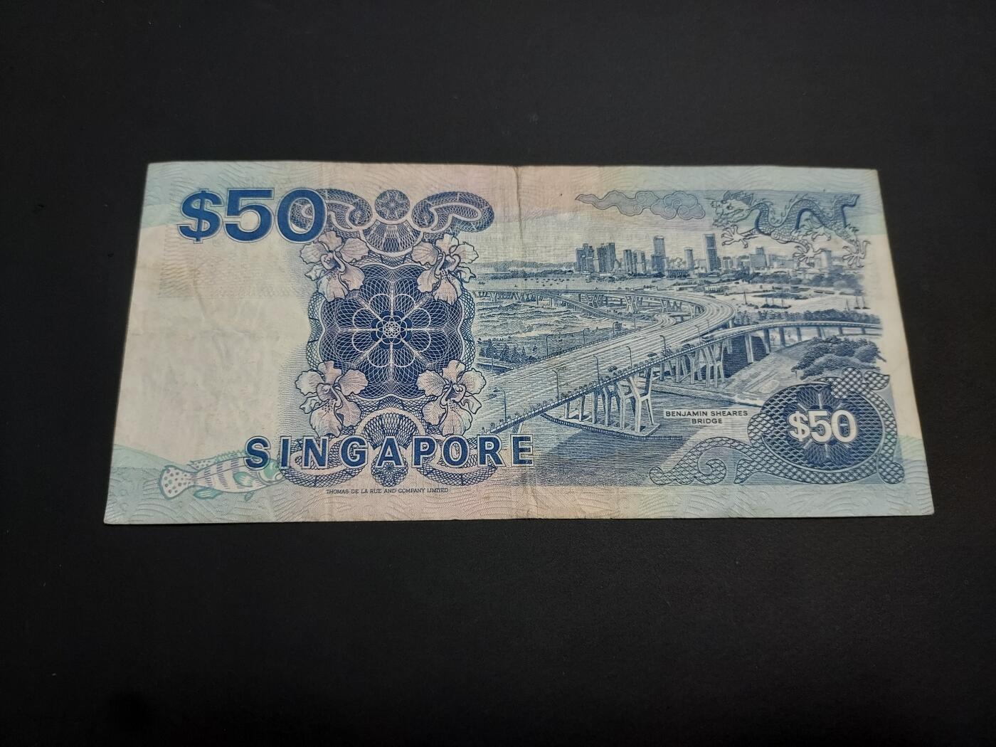 博彦收藏    12月22日 8点 钱币专场 全场包邮 新加坡 船版50元 流通品