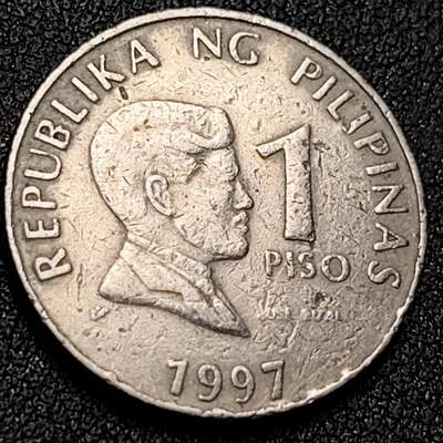 泉币菌-第150场-精品福利场 - 菲律宾1比索硬币 直径24mm 