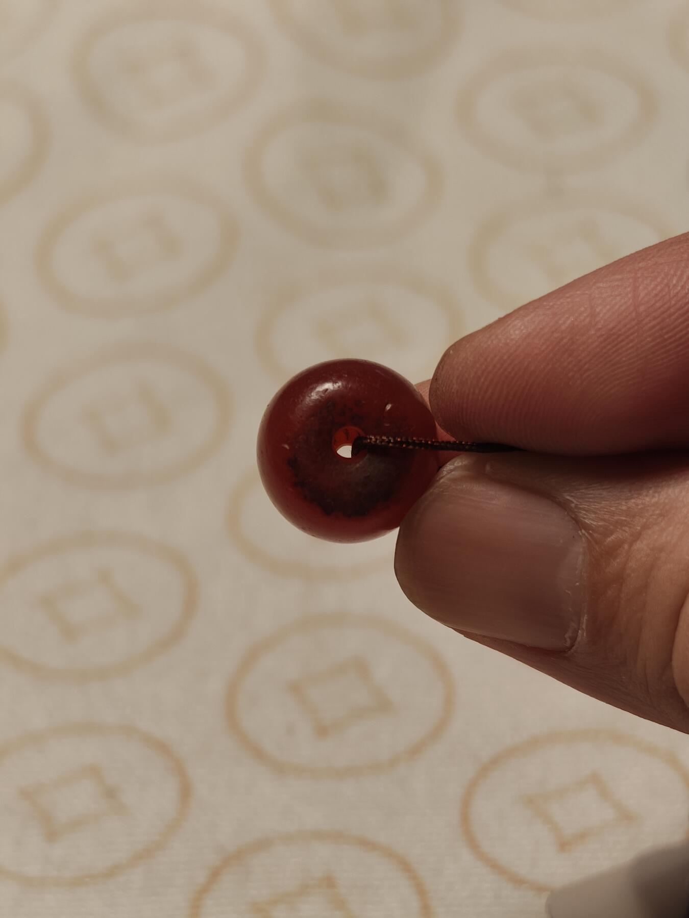 抚柳草堂-第二期章牌钱币 奖章勋章限时免佣 满百包邮 放漏专场 15世纪老型玛瑙珠 闻德评级尺寸见标签