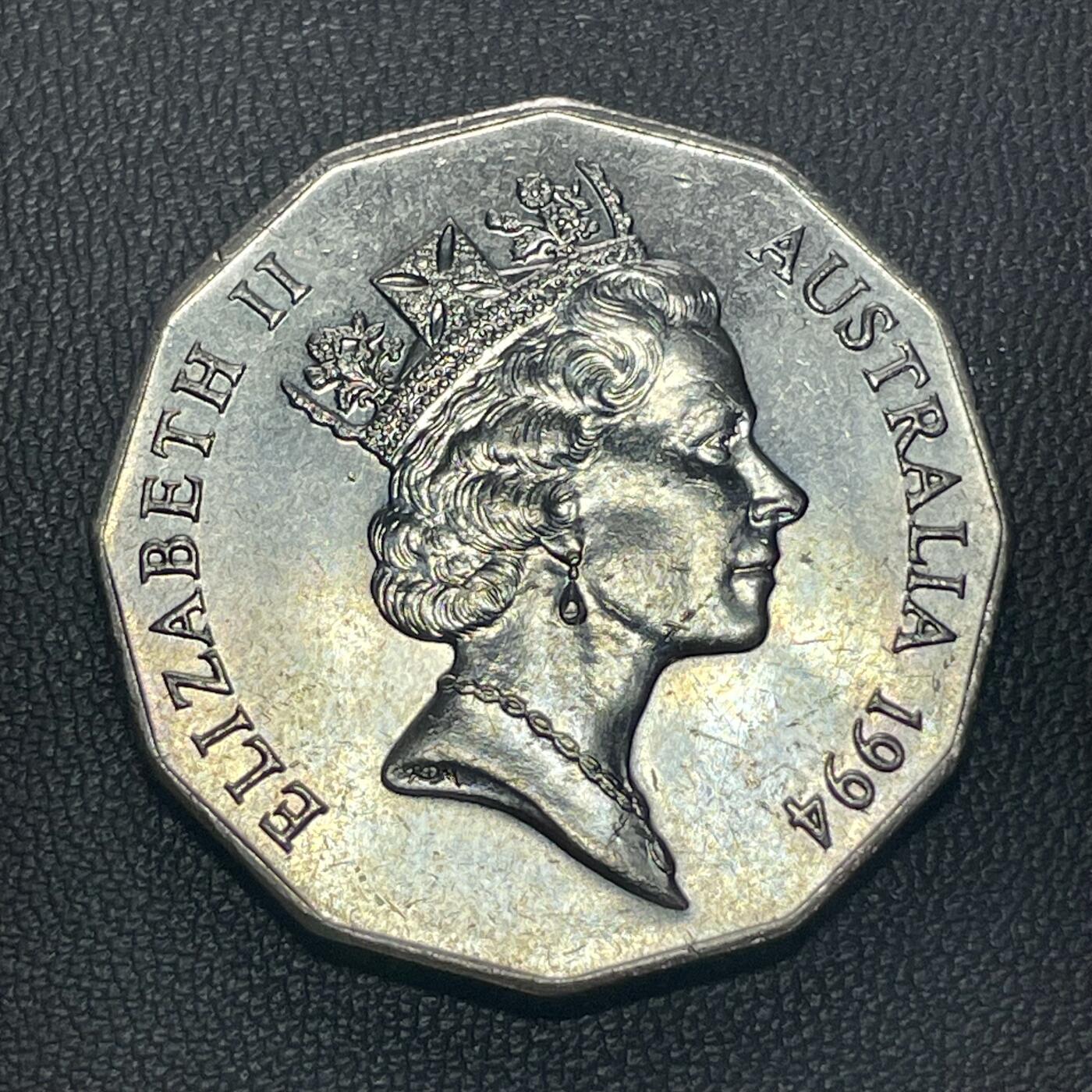 回流1222 澳大利亚1994年国际家庭年50分纪念币