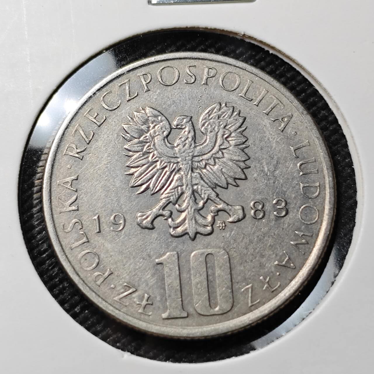 KK钱币收藏小铺 第382期  2月预留时间 周末发货 1983波兰10兹罗提 纪念币