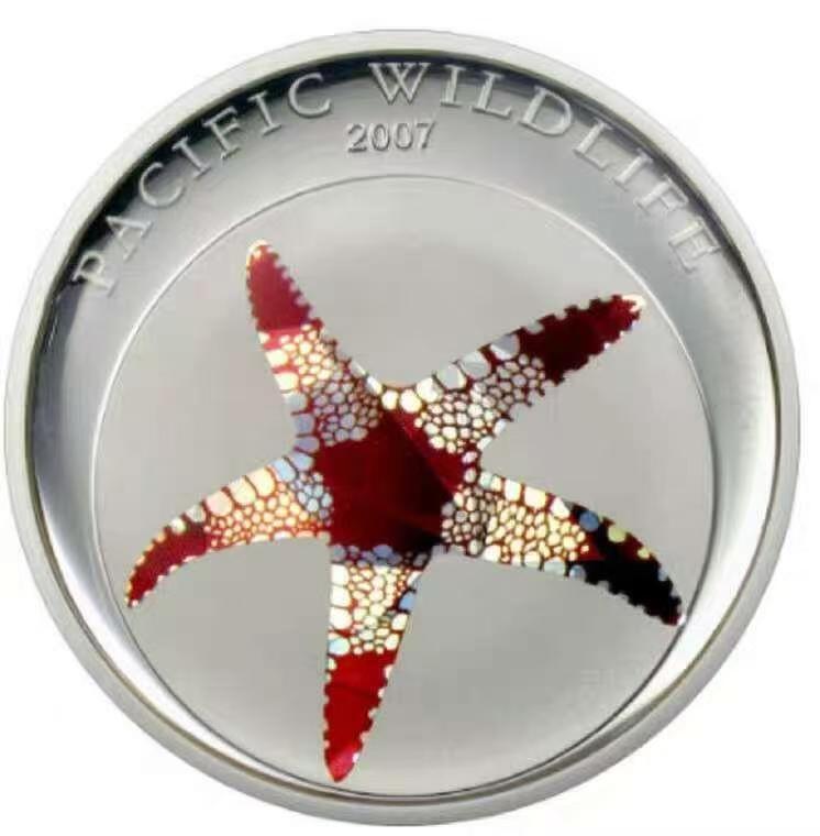 ❤️【币观天下】❤️ 第335期钱币拍卖- 2025.12.19周五晚上6点半场-长期征集拍品 帕劳2007年海洋动物幻彩银币三枚带证书