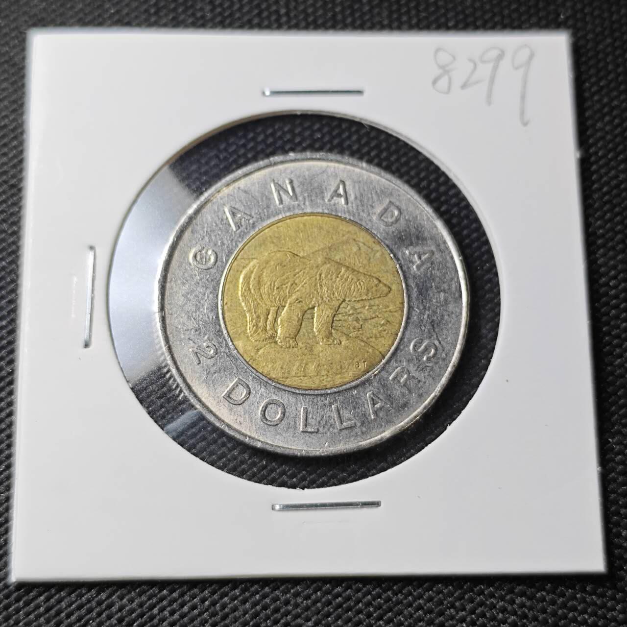 KK钱币收藏小铺 第382期  2月预留时间 周末发货 1996加拿大2元  