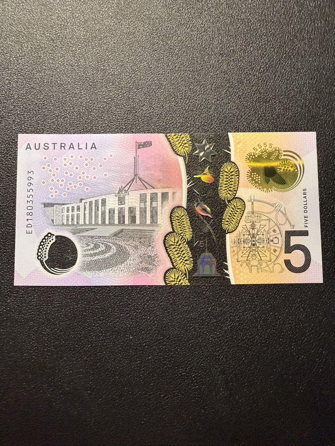 第14期 库存低价起拍 澳大利亚 2018年5 全新unc 尾993