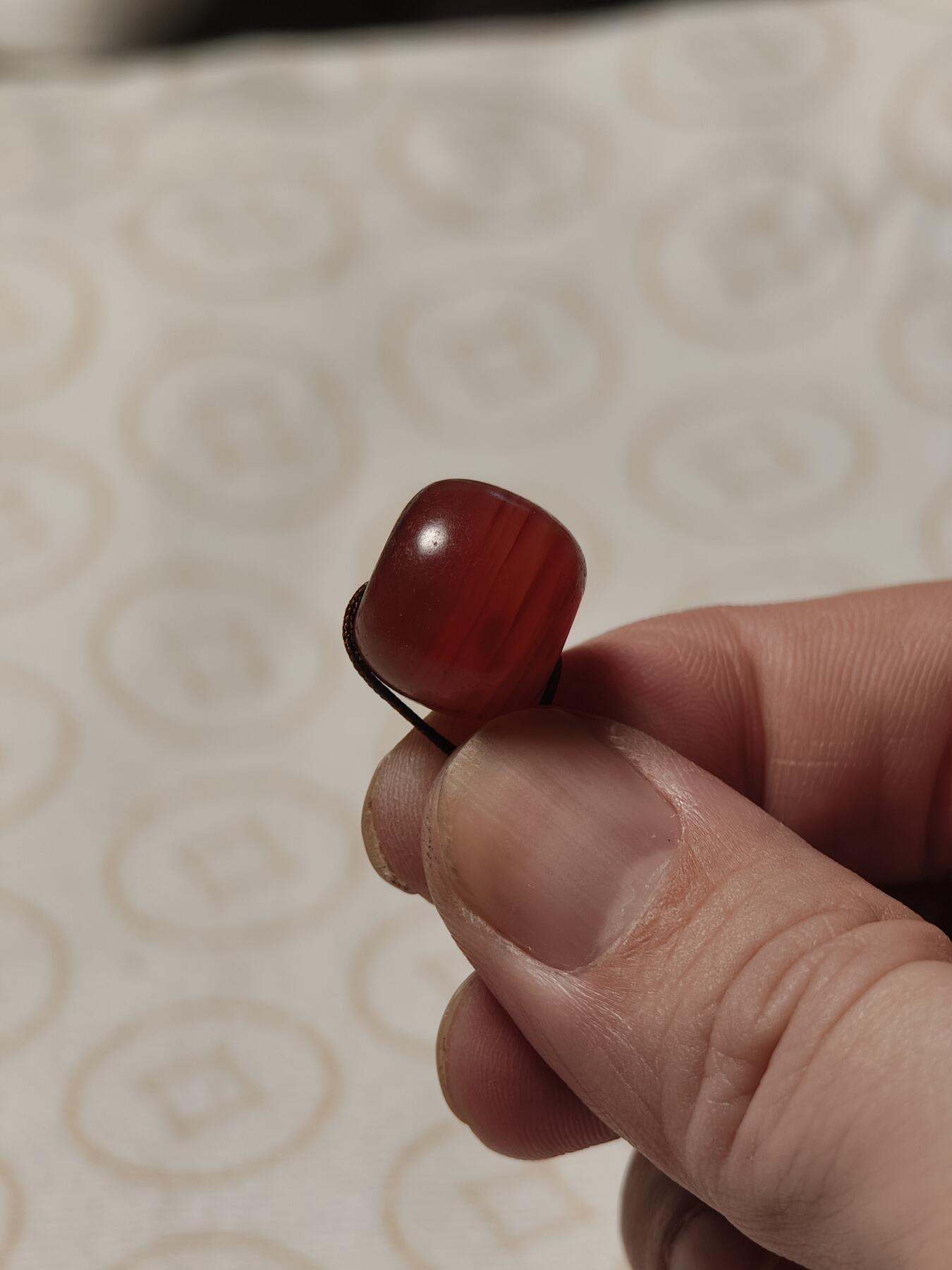 抚柳草堂-第二期章牌钱币 奖章勋章限时免佣 满百包邮 放漏专场 15世纪老型玛瑙珠 闻德评级尺寸见标签