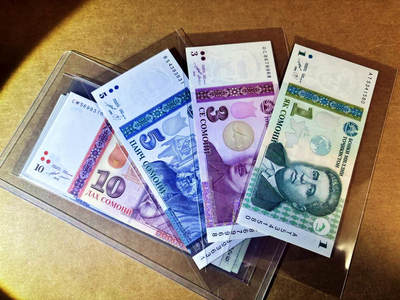 【Blue Auction】世界纸币精拍第764期——18级TOP拍卖/信誉/品质/专业/高效💫 - 【一组9张】塔吉克斯坦 1999-2021年1-500索莫尼 全新UNC