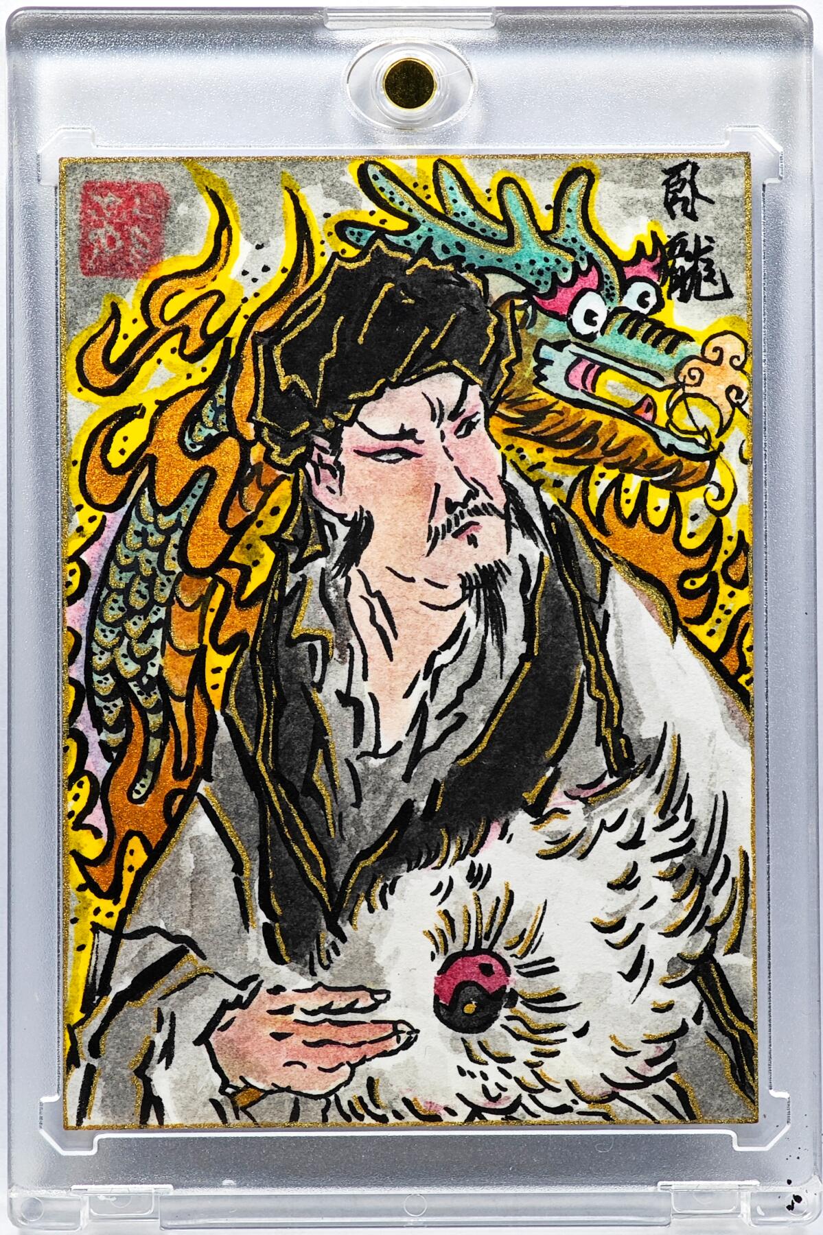 白泽拍卖卡牌手绘专场第30期（白金之夜 跨年大拍） 2025 苏秦手绘卡 诸葛亮  苏秦亲签 卡砖封装