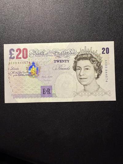 第14期 库存低价起拍 - 英国e序再版20镑 全新unc