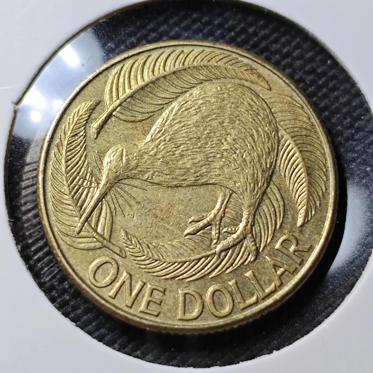 KK钱币收藏小铺 第382期  2月预留时间 周末发货 2002新西兰1元 