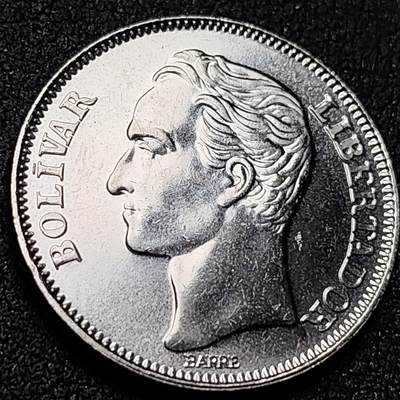 泉币菌-第151场-精品福利场 - 原光UNC 委内瑞拉1989年2玻利瓦尔镍钢币（小头版），27mm