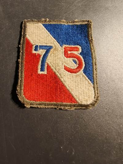 老王徽章第170期 - 美国二战陆军第75步兵师臂章