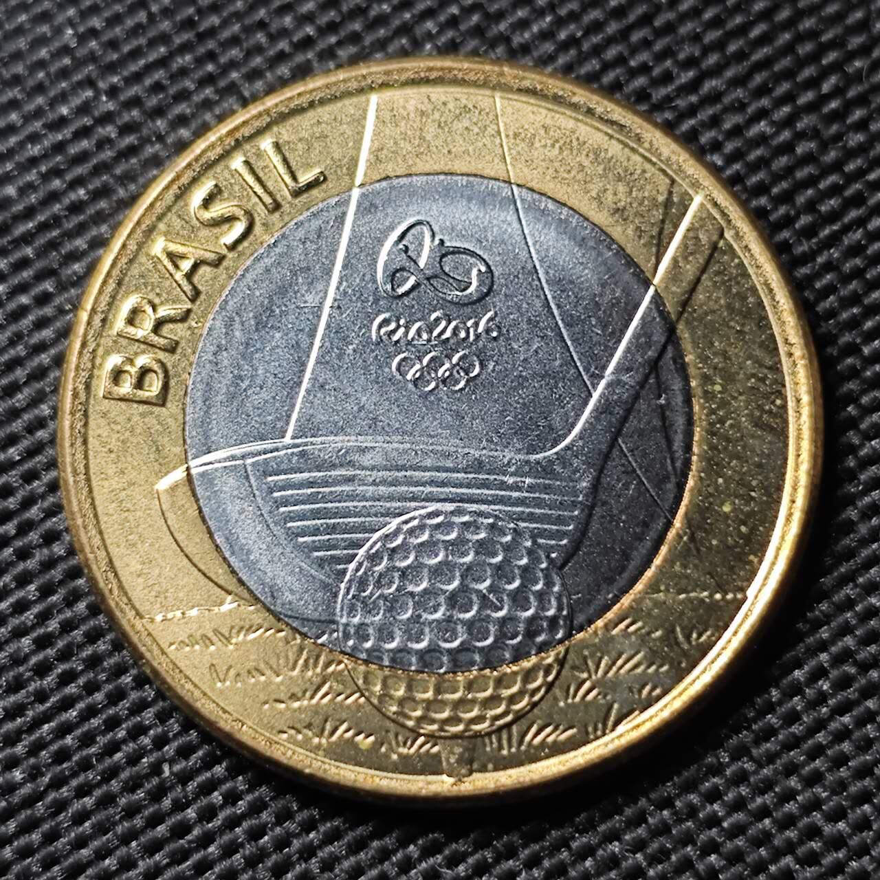 KK钱币收藏小铺 第382期  2月预留时间 周末发货 2014巴西1瑞尔 双色币纪念币