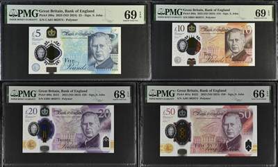 【礼羽收藏】🌏世界钱币拍卖第117期 - 查尔斯千位全同号一套，两张69高分，平均分68分，潜力升值品种！