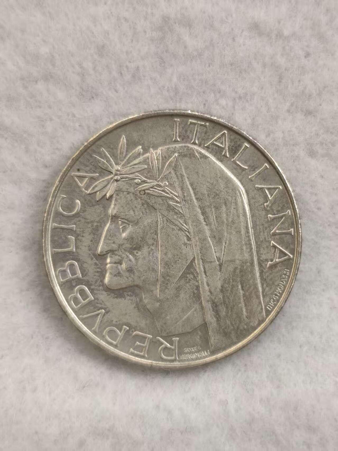 G&W世界散币，银币处理专场（第39场） 意大利1965年500里拉  银币