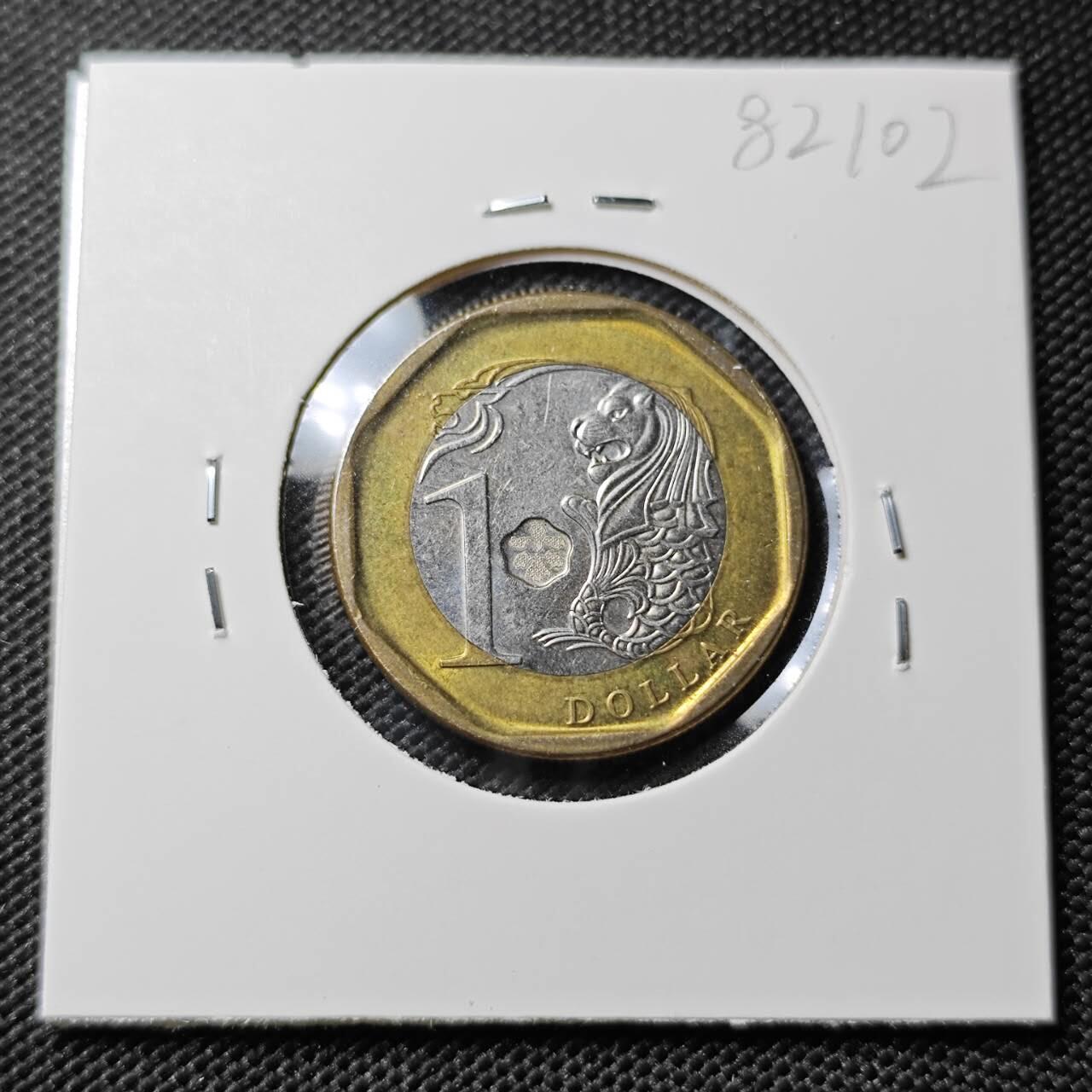 KK钱币收藏小铺 第382期  2月预留时间 周末发货 2013新加坡1元 