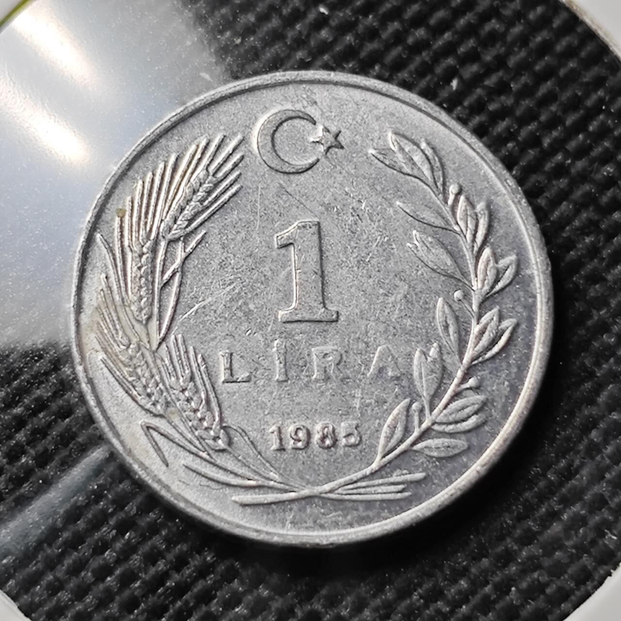 KK钱币收藏小铺 第382期  2月预留时间 周末发货 1985土耳其1里拉 