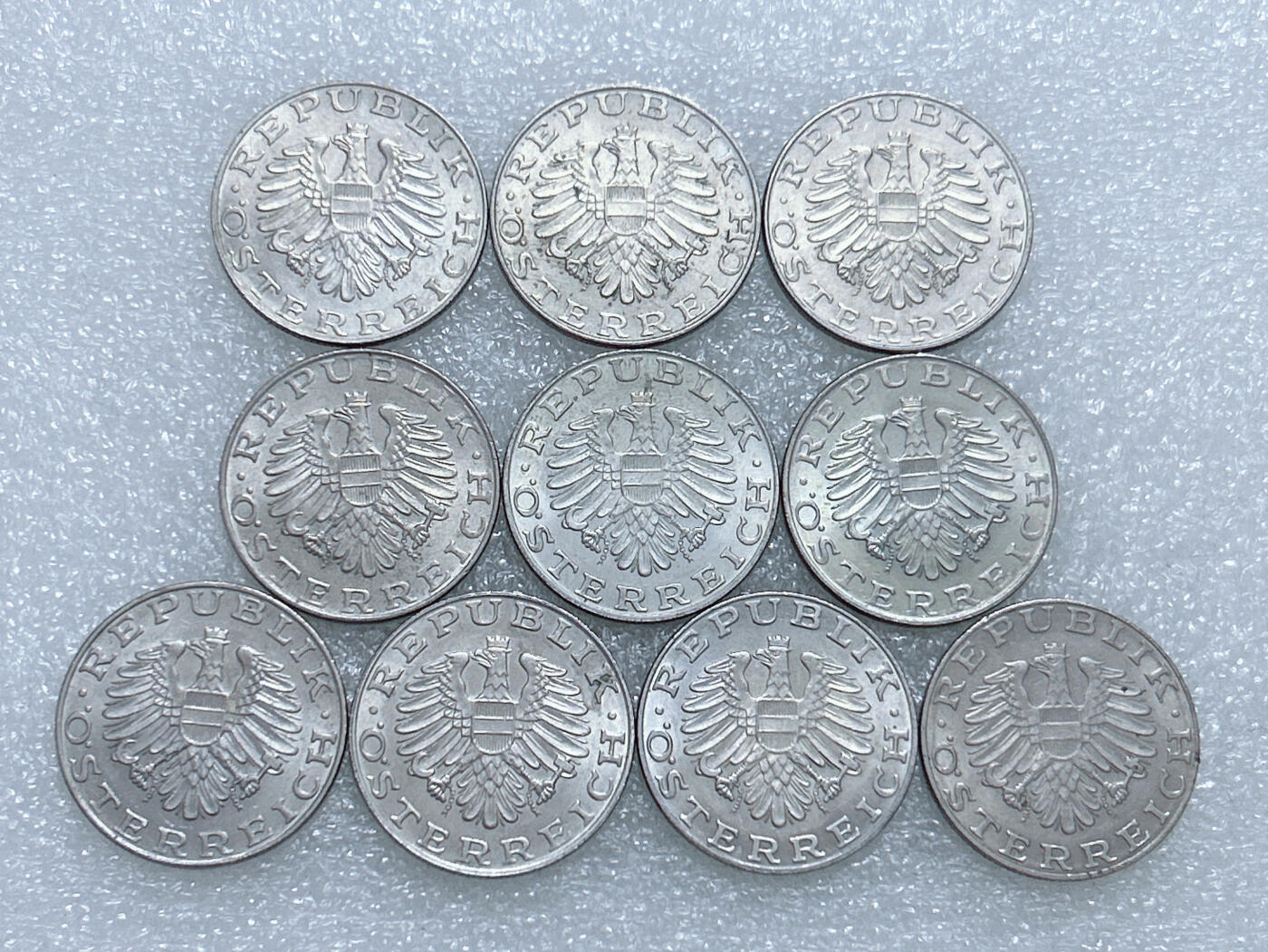 第一海外回流一元起拍收藏 散集专场  第277期 奥地利10先令硬币 10枚 带光品