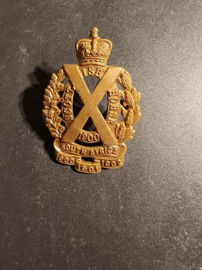 老王徽章第170期 - 苏格兰义勇骑兵团帽徽    女王早期