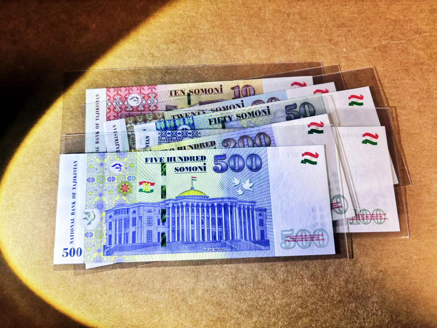 【Blue Auction】世界纸币精拍第764期——18级TOP拍卖/信誉/品质/专业/高效💫 【一组9张】塔吉克斯坦 1999-2021年1-500索莫尼 全新UNC