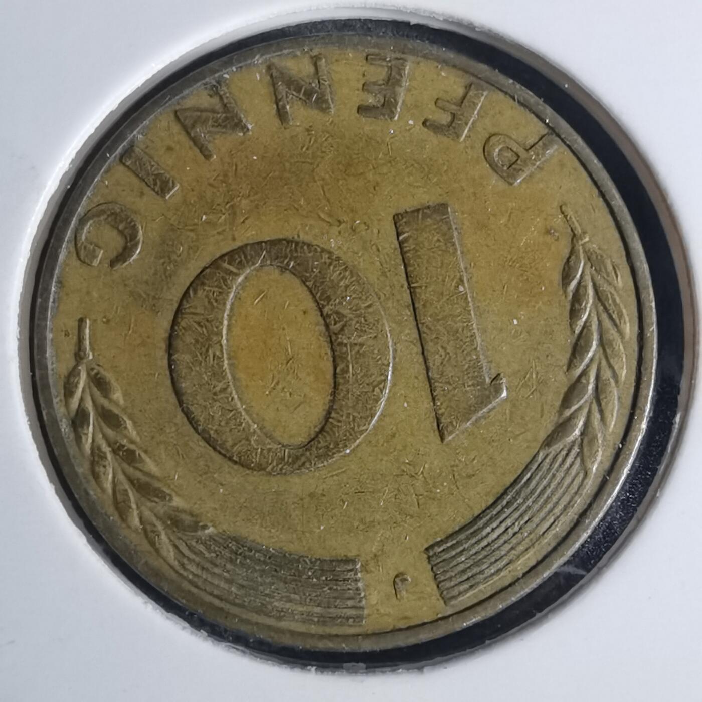 沼泽如烟--第939场 德国1969年10芬尼