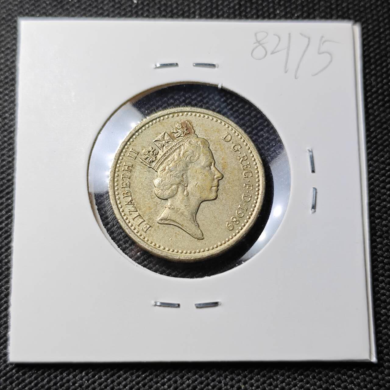 KK钱币收藏小铺 第382期  2月预留时间 周末发货 1989英国1镑 