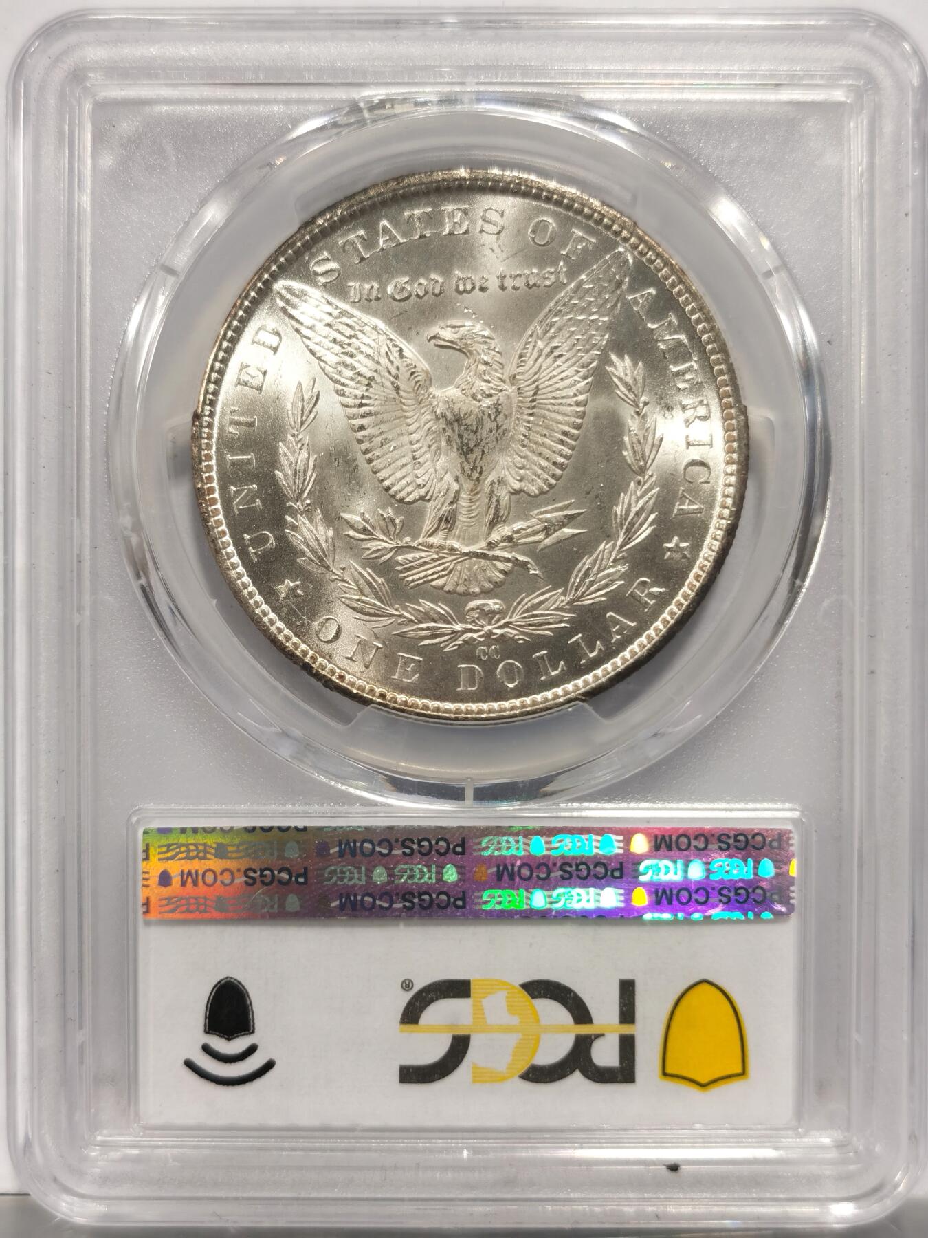 博洋堂世界钱币拍卖第153期（全场包邮） PCGS MS65 美国1884 CC 摩根 卡森厂 高分难得 十字转光