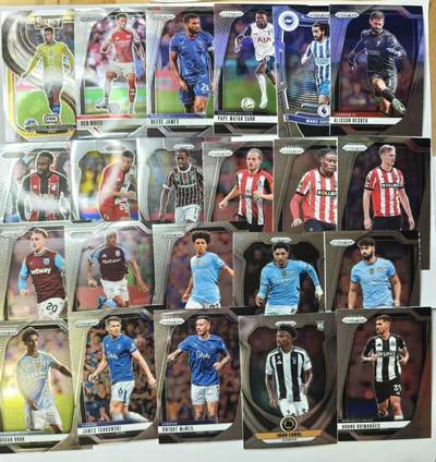 龙虎卡牌-六八场（无佣金，周五结拍，欢迎送拍） - 22张不重复 Panini Prizm系列的英超球星卡