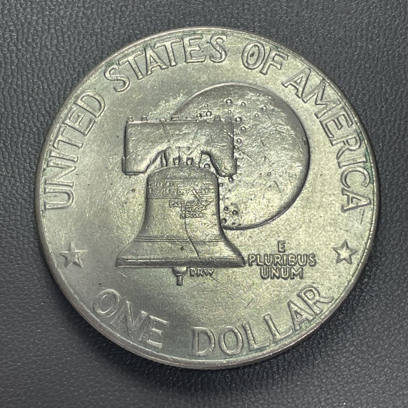 回流1222 美国1976年美国独立200周年纪念币 艾森豪威尔、自由钟、月球（致敬艾森豪威尔任内启动登月计划）