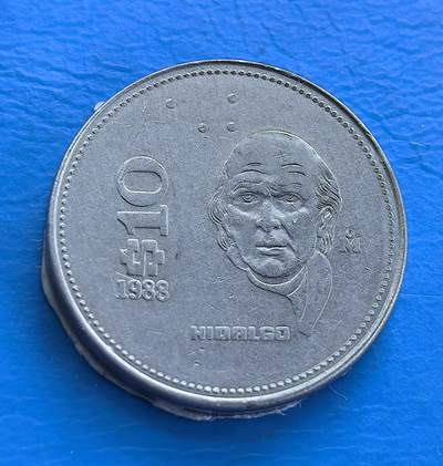 外国优质老铜币高银银币，周六九点倒数截拍，满百包邮，持续收拍 - 墨西哥1988年10比索