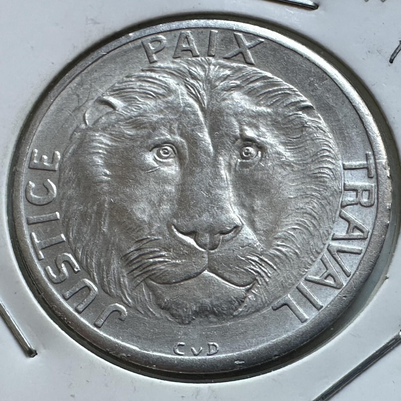 🌹外币初藏🌹🐯2025年第142场  每周二四六晚8️⃣点 接代拍 刚果1965年10法郎大铝币 少见大狮子 原光品相