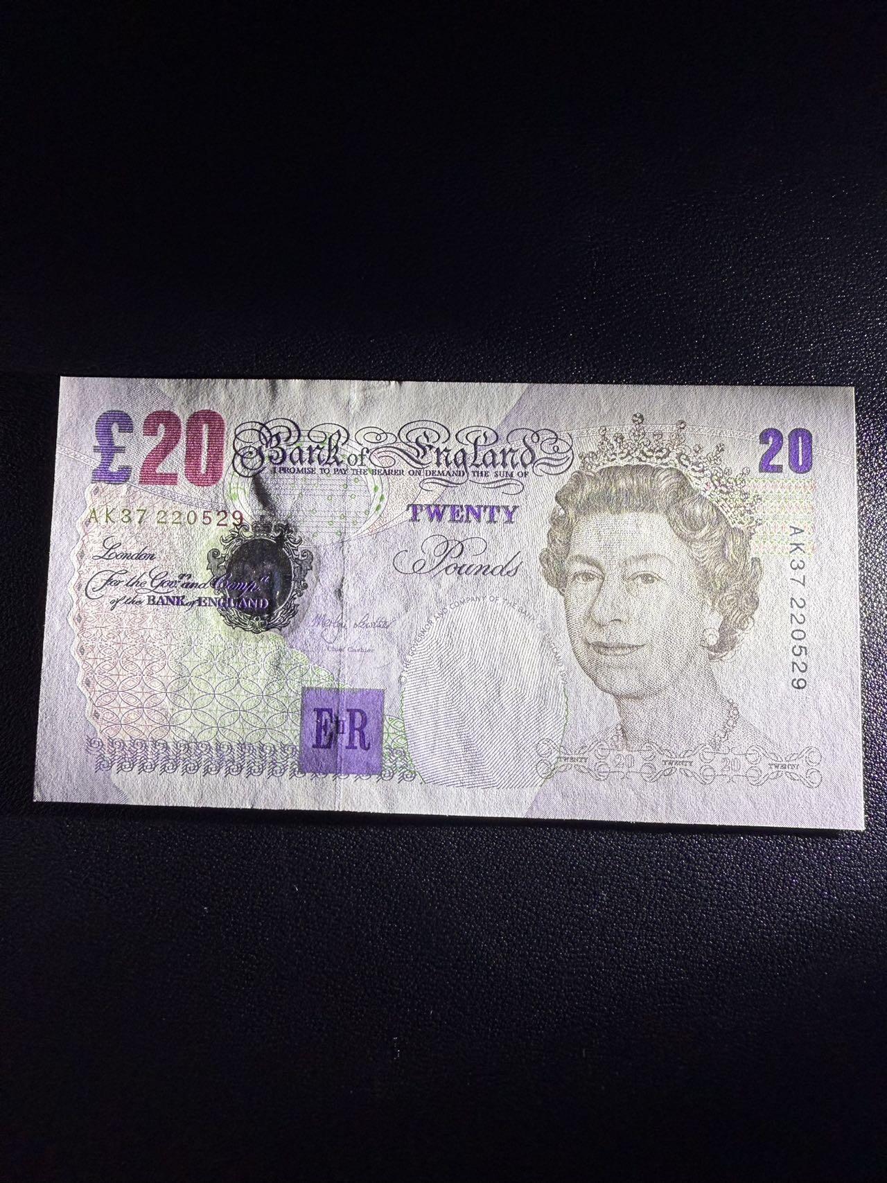 第14期 库存低价起拍 英国e序再版 20镑 全新unc- 