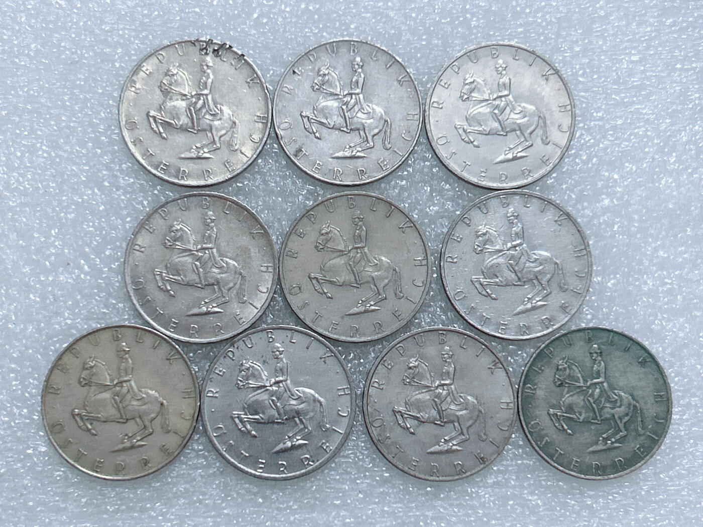 第一海外回流一元起拍收藏 散集专场  第277期 奥地利5先令硬币 10枚