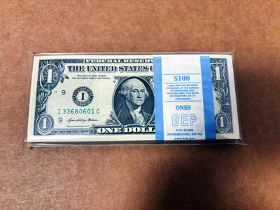 【Blue Auction】世界纸币精拍第764期——18级TOP拍卖/信誉/品质/专业/高效💫 - 【一刀 含666豹子号】美国 1美金 全新UNC