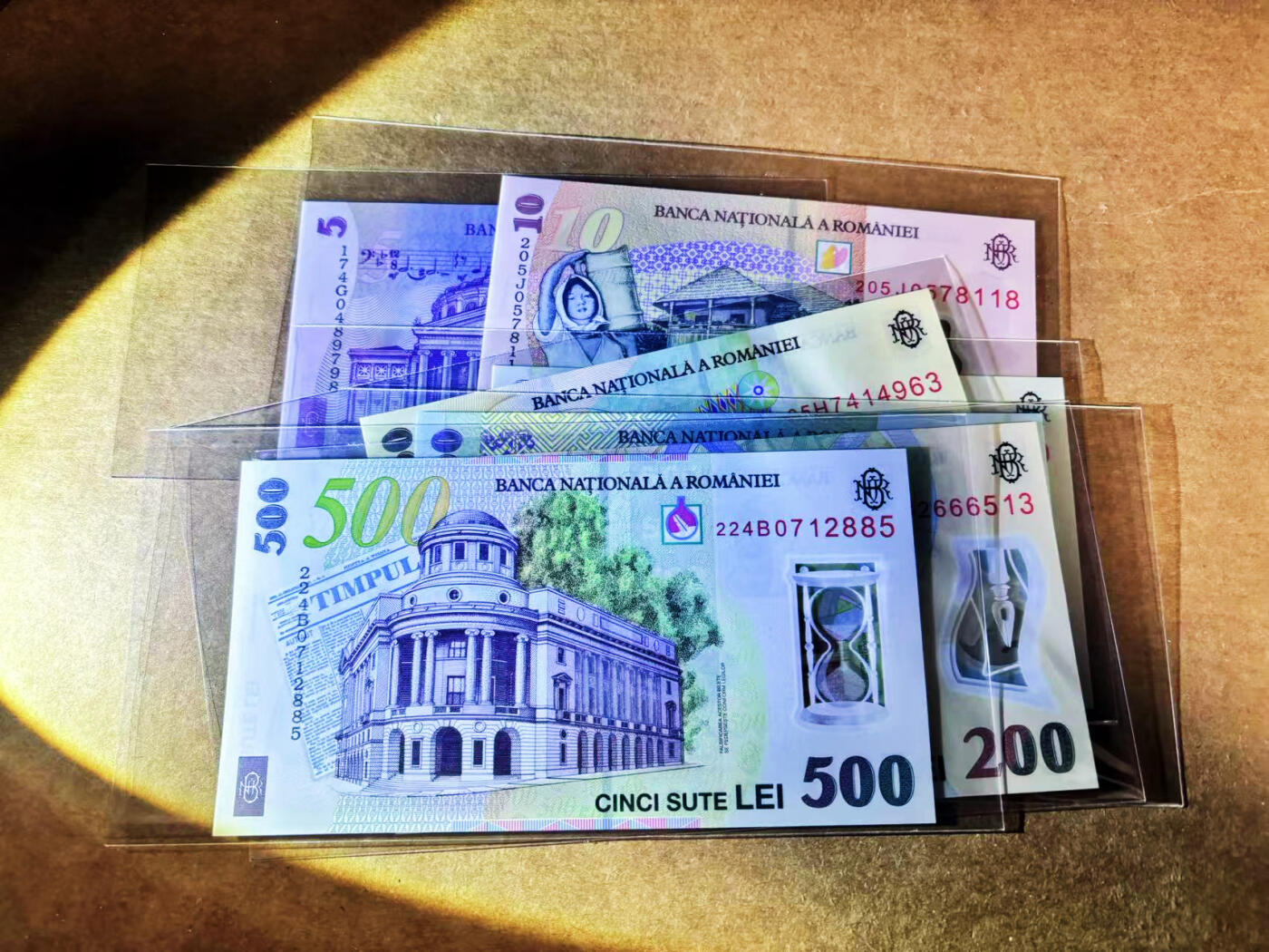 【Blue Auction】世界纸币精拍第764期——18级TOP拍卖/信誉/品质/专业/高效💫 【一组7张】罗马尼亚 5-500雷 全新UNC