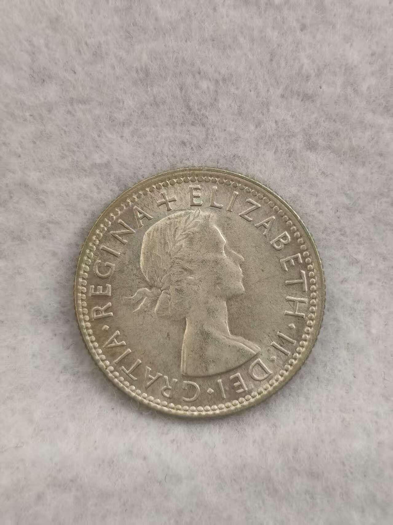 G&W世界散币，银币处理专场（第39场） 澳大利亚1954年1先令  银币